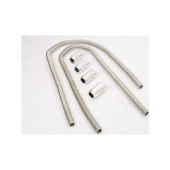 RPC S/Steel, Radiator Hose Kit, 44", Hose, Length With Chrome End Caps