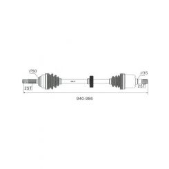 Protex CV Driveshaft
