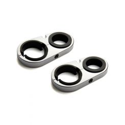 Nitrous Oxide Systems NOS Nitrous Bottle Bracket, Steel, Black Powde