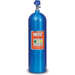 Nitrous Oxide Systems NOS Nitrous Bottle 15-Lb., (Electric Blue) 27"