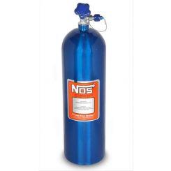 Nitrous Oxide Systems NOS Nitrous Bottle, 15 Lbs., Aluminum, Blu