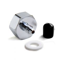 Nitrous Oxide Systems NOS Nitrous Bottle Nut, Steel, Nickel Plated,