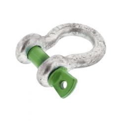 Hulk 4x4 Bow Shackle 3250Kg Galvanised Body Dia 16mm Pin Dia 19mm
