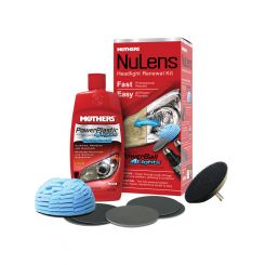 Mothers Headlight Polishing Kit Powerball 4 Lights Compound Buff