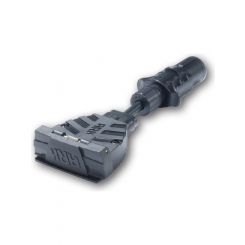 ARK Trailer Adaptor 7 Pin Small Round Socket To 7 Pin Flat Plug Trailer Adaptor