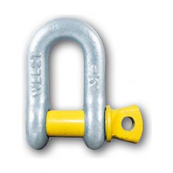 ARK D-Shackle - 11mm 7/16" 1500Kg Rated Galvanised 1.5T Stamped Pack