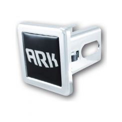 ARK Hitch Receiver Cover Black Ark Logo - Spring Clip Secures Cover
