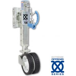 ARK Extreme Off-Road Jockey Wheel 750Kg Rated Adjustable Height Dual Zinc