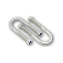 ARK 39mm U-Bolt For 39mm Round Axle 120mm Long with Nyloc Nuts Blister