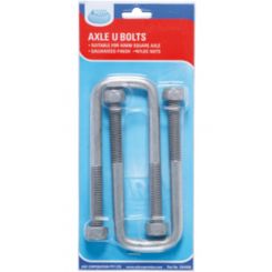 ARK U-Bolt 45mm For 45mm Square Axle 140mm Long with Nyloc Nuts Blister