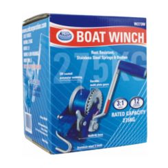 ARK 275Kg 600Lbs Boat Winch 3:1 Ratio 50mm X 4.5M Webbing UV Coated