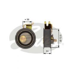 Gates Engine Timing Belt Tensioner Pulley