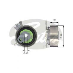 Gates Engine Timing Belt Tensioner Pulley