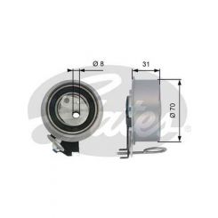Gates Engine Timing Belt Tensioner Pulley