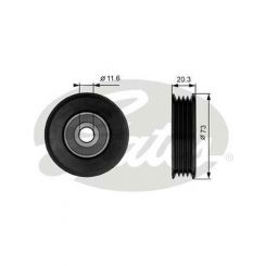 Gates DriveAlign Idler Pulley (38031)