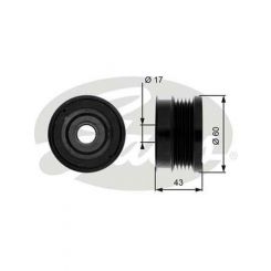 Gates Alternator Decoupler Pulley