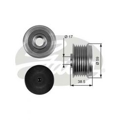 Gates Alternator Decoupler Pulley