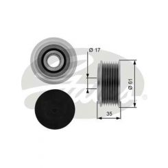 Gates Alternator Decoupler Pulley