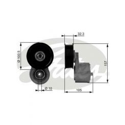 Gates DriveAlign Belt Tensioner