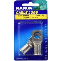 Narva 50mm2 12mm Stud Flared Entry Cable Lug Pack of 2