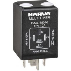 Narva 12V 10A 5 Pin Timer Adjustable Relay Pack of 1