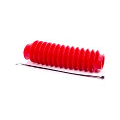 Rancho Shock Boot, Stabilizer Boot, Rubber, Red, 9.5 In. Length, Each
