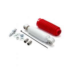 Rancho Steering Stabilizer, White, Includes Red Boot, Single, Each
