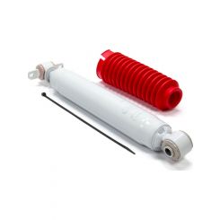 Rancho Steering Stabilizer, White, Includes Red Boot, Single, Each