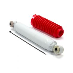 Rancho Steering Stabilizer, White, Includes Red Boot, Single, Each