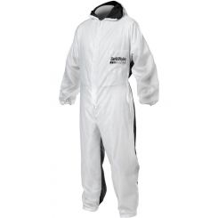 Devilbiss Paint Suit, Clean Reusable Coverall, White, 3X-Large, Each
