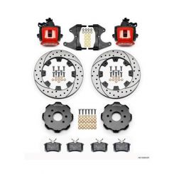 Wilwood Cpb Rear Kit 12.19" Drilled Red Civic / Integra Drum 2.4