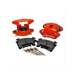 Wilwood Brake Calipers And Pads Aluminum Red Powdercoated Gm Kit