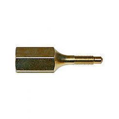 Wilwood Fitting Pressure Gauge Adapter Straight Brass Natural 1/4-28