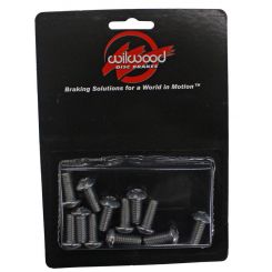 Wilwood Brake Rotor Bolts Stainless Steel Natural 5/16-18 In. Threa