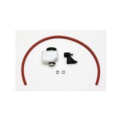 Wilwood Reservoir Remote 7 Oz. White Plastic Rubber Hose No Fitting