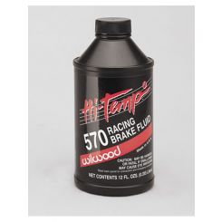 Wilwood Brake Fluid Dot 3 Hi-Temp 570 Degrees Fahrenheit 12 Fluid Oz