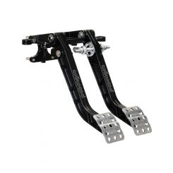 Wilwood Pedal Assembly Brake/Clutch Firewall Mount Aluminum Black R