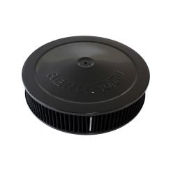 Aeroflow 14" X 3" Air Cleaner Assy 7-5/16" Flatbase Black Cotton