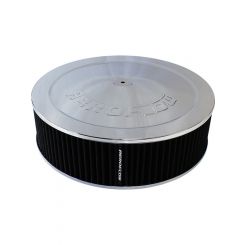 Aeroflow 14" X 4" Air Cleaner Assy 7-5/16" Flatbase Chrome Cotton