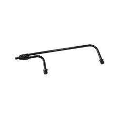 Aeroflow Black Steel Holley Fuel Line 9-5/16" inlets 3/8" tube