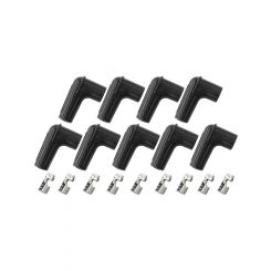 Aeroflow 9 X Spark Plug Boots,Terminals 90 Deg. 9 Boots & 9 Termi