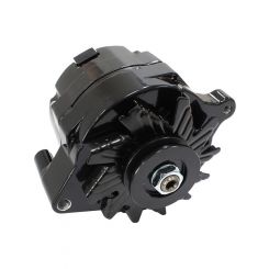 Aeroflow 140amp Ford Style 1-Wire Alternator Black Single V Groove