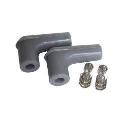 Aeroflow Spark Plug Boots & Terminals 90 Deg 2 Boots,Terminals Gr