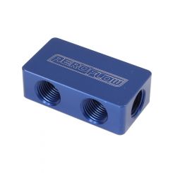 Aeroflow Compact Distribution Block 2 In, 4 Out All Ports 1/8" Np