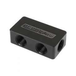 Aeroflow Compact Distribution Block 2 In, 4 Out All Ports 1/8"