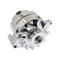 Aeroflow Ford Alternator 140 Amp 1 Wire Chrome Single V Groove Pulley