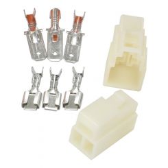 Aeroflow 3 Pin Electrical Connector Automotive Spade Style
