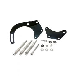 Aeroflow Low Mount Alt Bracket Black B/B Chev With Long Water Pu