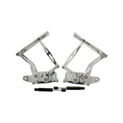Aeroflow Billet Bonnet Hinge Kit Polish Holden Hk - Ht - Hg