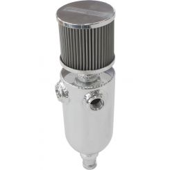 Aeroflow Universal Breat Tank 2X -8Orb 6.5X3.5" S/S Billet Breather